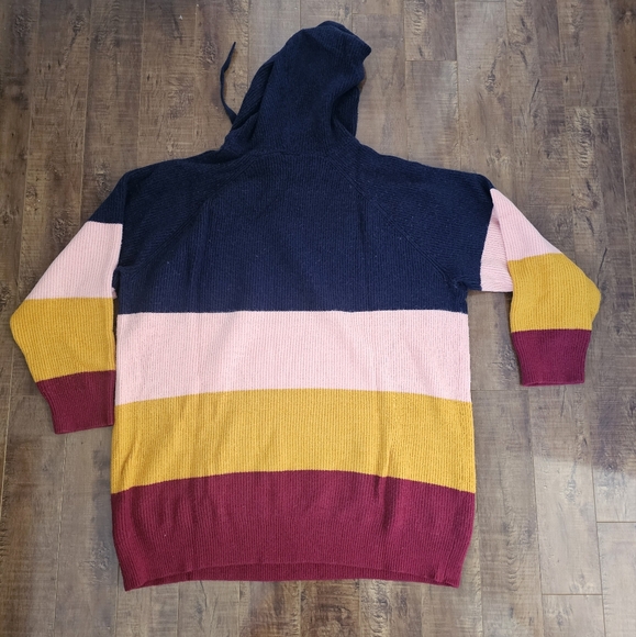 Torrid Size 2 Striped Hooded Sweater with Kangaroo Pocket - Picture 10 of 10